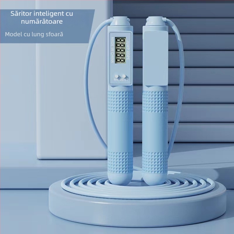 Sfoară de sărit cu rulmenți, PVC, cu numărător, echipament de fitness