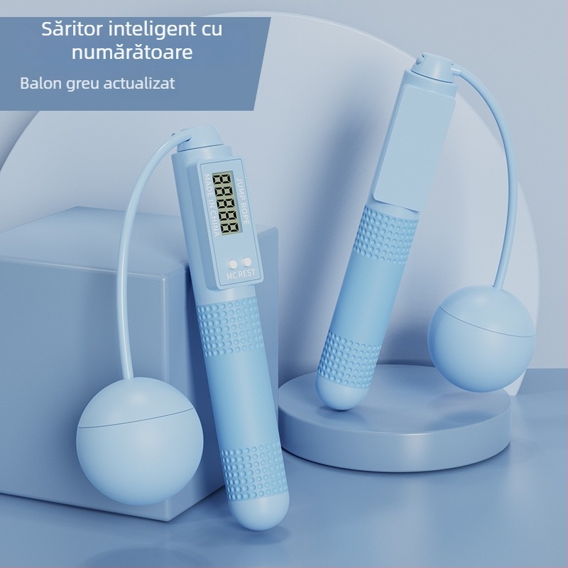 Sfoară de sărit cu rulmenți, PVC, cu numărător, echipament de fitness