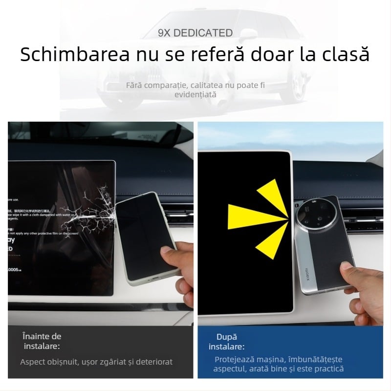 Acoperire protectoare din silicon pentru ecranul mașinii, protecție anti-zgârieturi și anti-coliziune, protecție totală, clasă superioară (Material: silicon; Model: Ji Krypton 9x; Piesă aplicabilă: consola centrală; Caracteristici: anti-zgârieturi, anti-co
