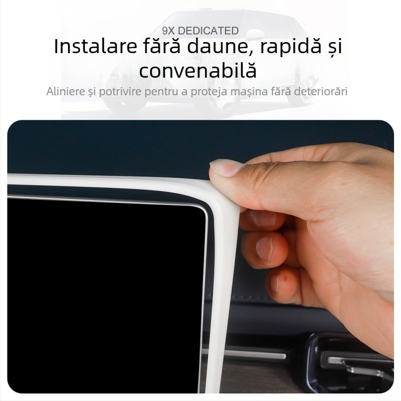 Acoperire protectoare din silicon pentru ecranul mașinii, protecție anti-zgârieturi și anti-coliziune, protecție totală, clasă superioară (Material: silicon; Model: Ji Krypton 9x; Piesă aplicabilă: consola centrală; Caracteristici: anti-zgârieturi, anti-co
