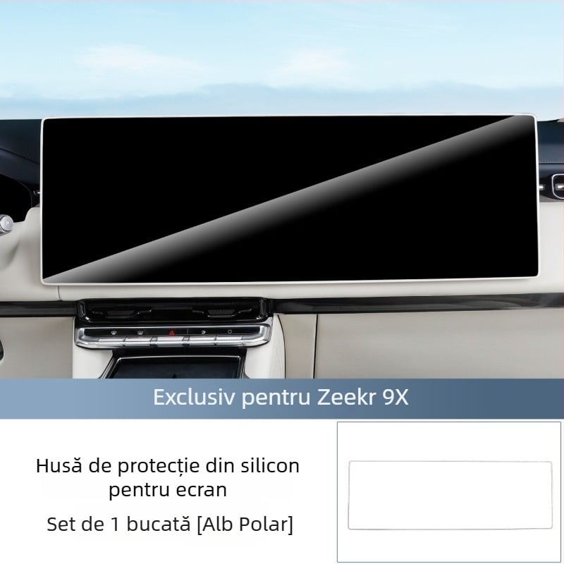 Acoperire protectoare din silicon pentru ecranul mașinii, protecție anti-zgârieturi și anti-coliziune, protecție totală, clasă superioară (Material: silicon; Model: Ji Krypton 9x; Piesă aplicabilă: consola centrală; Caracteristici: anti-zgârieturi, anti-co