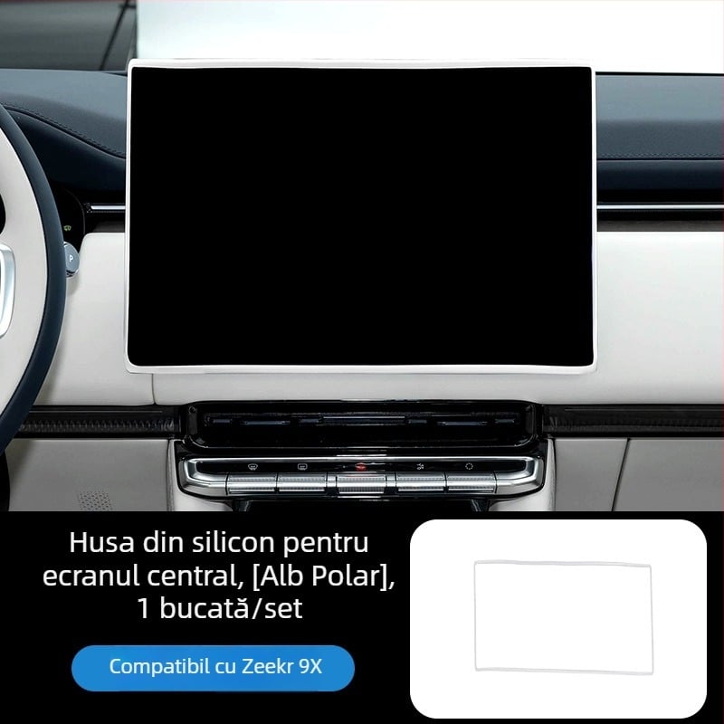 Acoperire protectoare din silicon pentru ecranul mașinii, protecție anti-zgârieturi și anti-coliziune, protecție totală, clasă superioară (Material: silicon; Model: Ji Krypton 9x; Piesă aplicabilă: consola centrală; Caracteristici: anti-zgârieturi, anti-co
