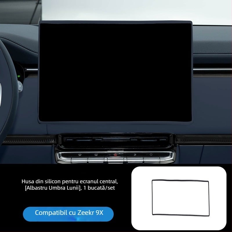Acoperire protectoare din silicon pentru ecranul mașinii, protecție anti-zgârieturi și anti-coliziune, protecție totală, clasă superioară (Material: silicon; Model: Ji Krypton 9x; Piesă aplicabilă: consola centrală; Caracteristici: anti-zgârieturi, anti-co