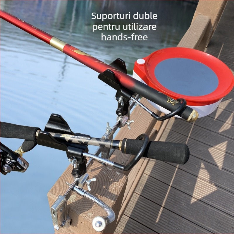 Suport pentru lansete din aliaj de aluminiu, fix, nerotativ, nepliabil