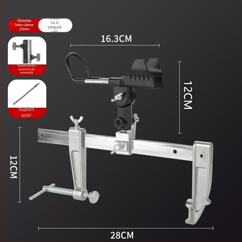 Suport pentru lansete din aliaj de aluminiu, fix, nerotativ, nepliabil