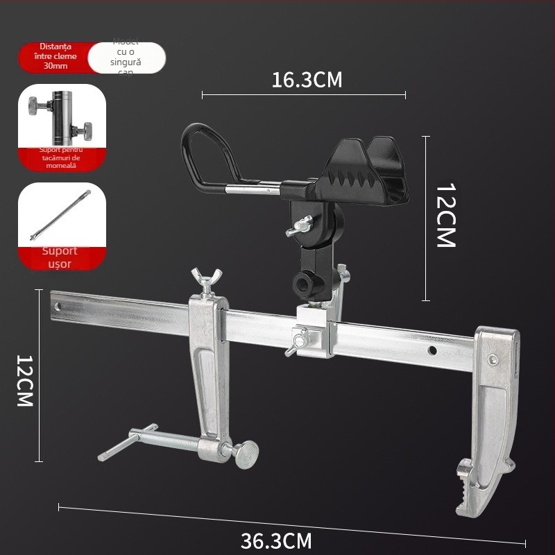 Suport pentru lansete din aliaj de aluminiu, fix, nerotativ, nepliabil
