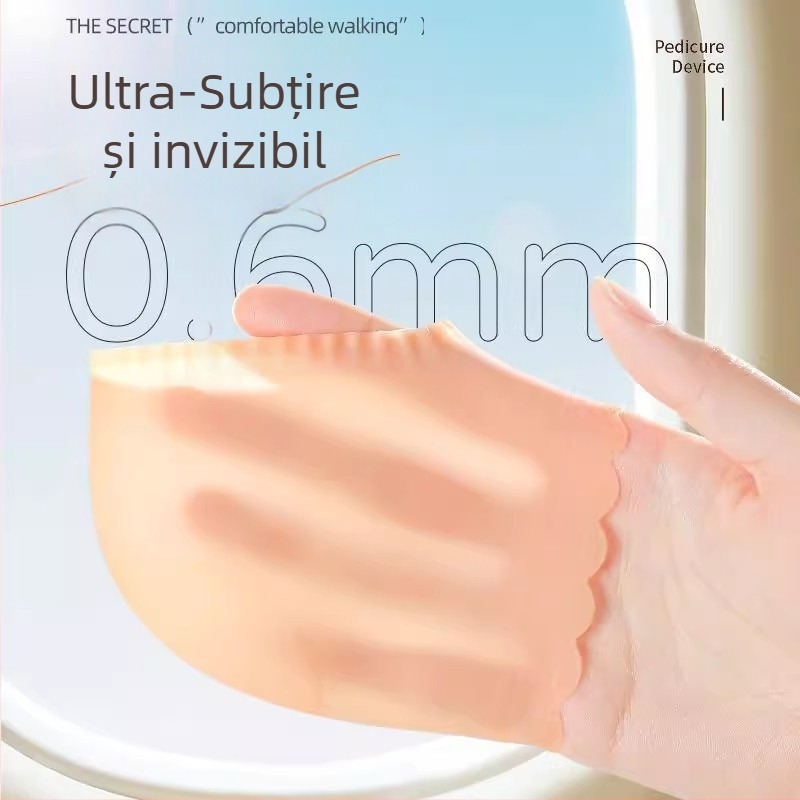Protector de călcâi din silicon, ultra-subțire; anti-crăpare; pentru pantofi universali; stil: jumătate de pachet, casual zilnic; model: Altul
