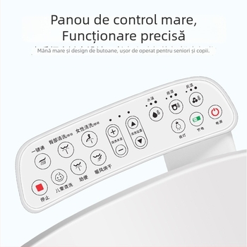Capac de toaletă inteligent cu sterilizare, compatibil universal, funcționare automată, încălzire a șezutului, duză cu autocurățire, uscare cu aer cald, reglare temperatură apei, reglare presiune apei, model 510-08B
