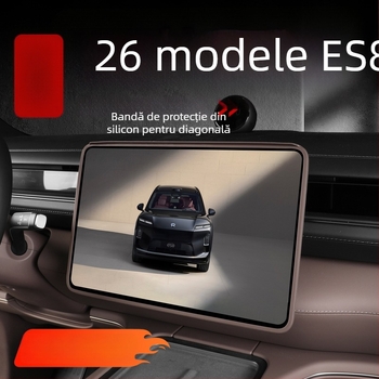 Protecție ecran pentru consola centrală NIO ES8, din silicon, film interior, montaj autoadeziv