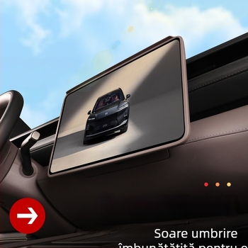 Protecție ecran pentru consola centrală NIO ES8, din silicon, film interior, montaj autoadeziv