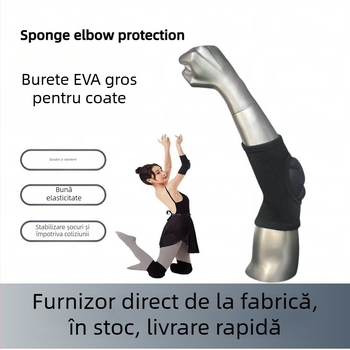 Protecții pentru coate pentru antrenament de dans, burete antiderapant, umplutură groasă, utilizare universală