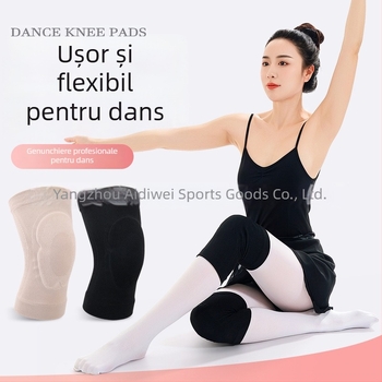 Genunchiere subțiri pentru patinaj artistic și dans, protecții din silicon invizibile, antiaderent