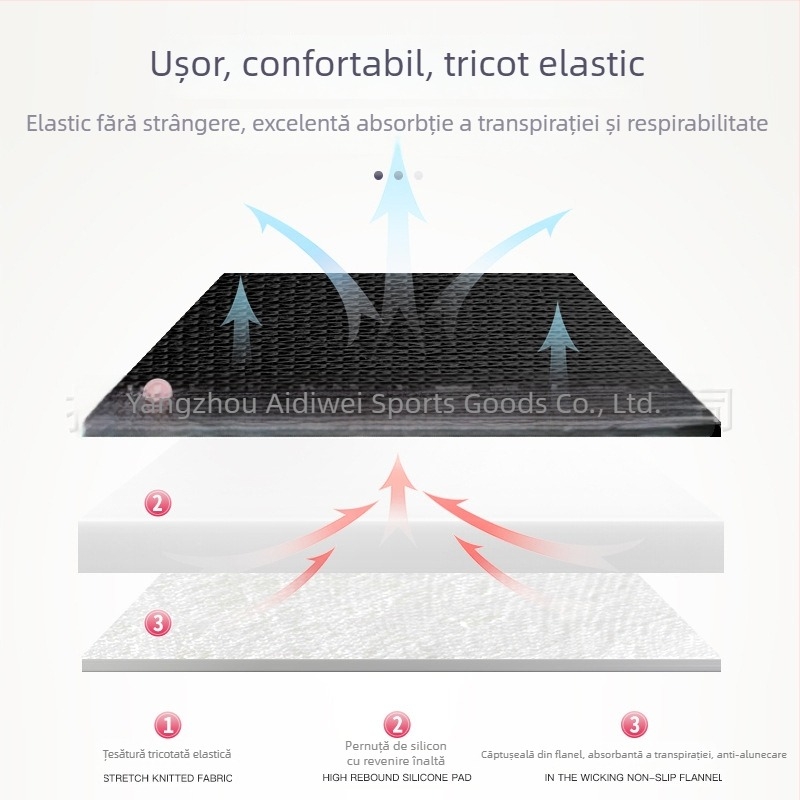 Genunchiere subțiri pentru patinaj artistic și dans, protecții din silicon invizibile, antiaderent