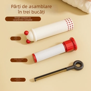 Mini roller pentru scame – curățare lavabilă, portabilă 2-in-1 pentru păr și praf, ABS plastic, brand One chestnut
