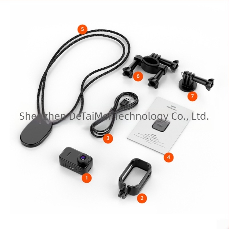 F2 Cameră deget pentru sport – Vedere din prima persoană, ecran de 1,47 inch, stocare TF Card, Carcasă ABS, Autonomie baterie până la 1 oră