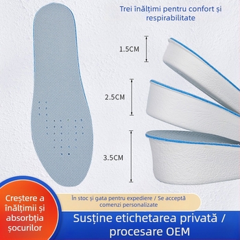 Talpă EVA cu creștere înălțime, deodorant pentru pantofi, absorbantă, amortizează șocuri, respirabilă, pentru adidași, botine și pantofi casual