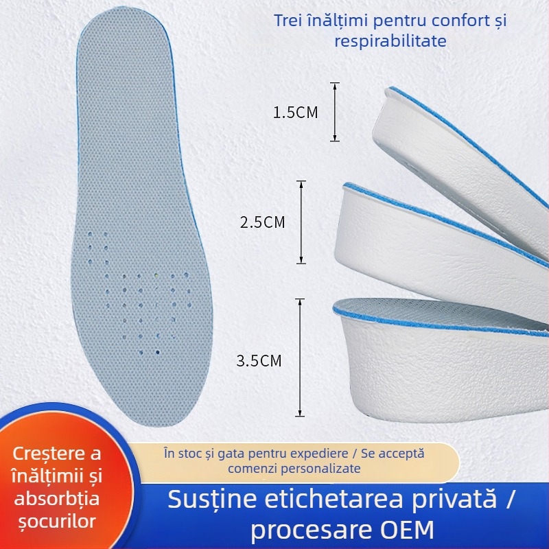 Talpă EVA cu creștere înălțime, deodorant pentru pantofi, absorbantă, amortizează șocuri, respirabilă, pentru adidași, botine și pantofi casual