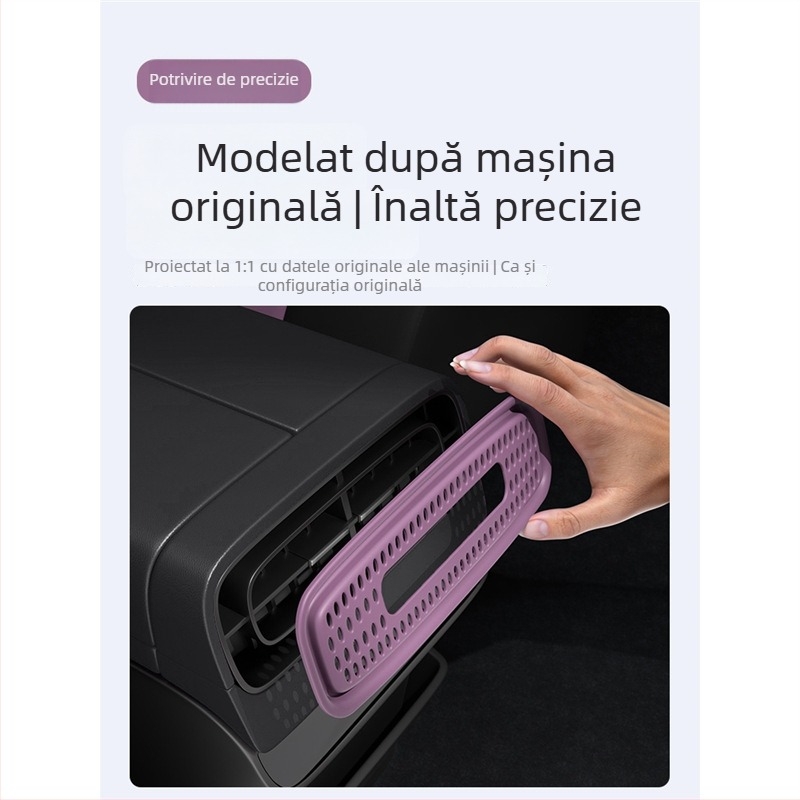 Capac de protecție pentru conducta de aer a evacuării din spate și capac de protecție pentru portul de încărcare, pentru Xiaomi SU7 – accesoriu de modificare interioară, Liudu/six°