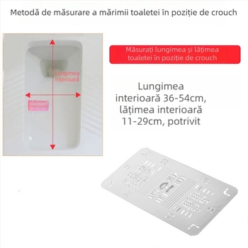 Capac de toaletă din PP pentru toaletă de tip squat — accesoriu sanitar, stil modern minimalist, marcă Rujie