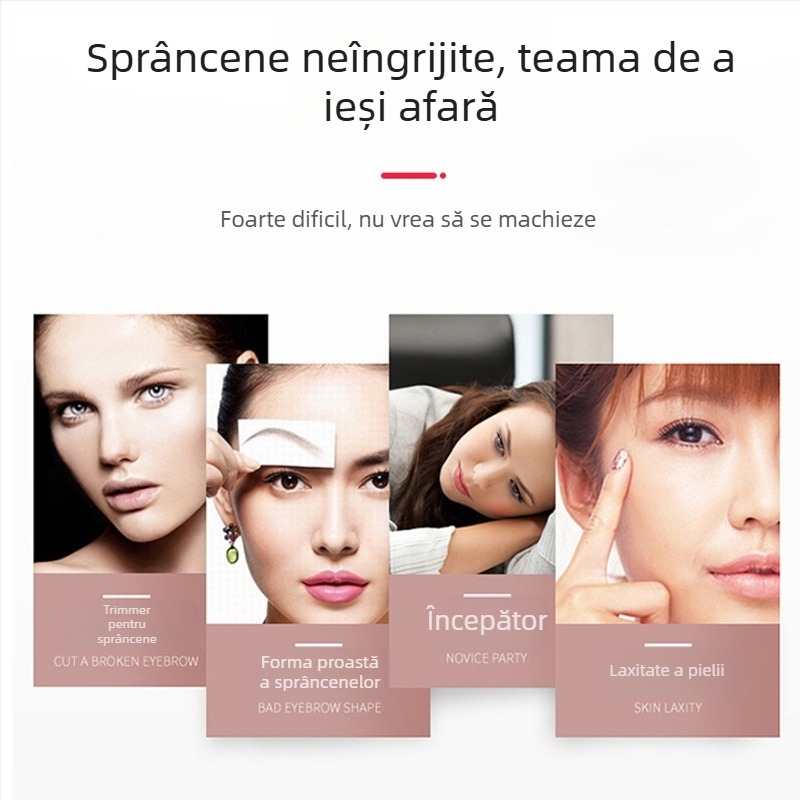 Trimmer electric pentru sprâncene – corp ABS, alimentare USB, lavabil, modelare sprânetelor