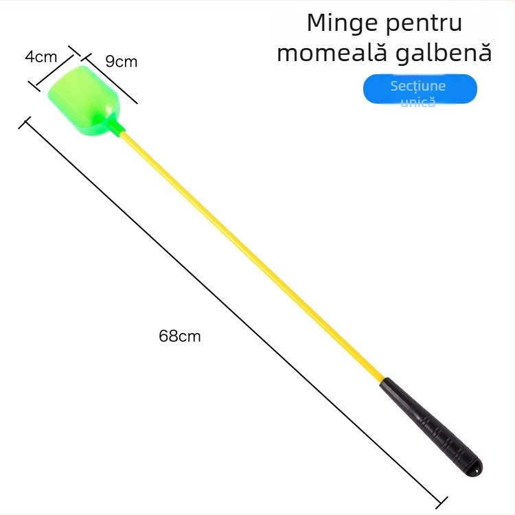 Lingură dublu compartiment pentru momeli din fibră de carbon cu dispozitiv de aruncare la distanță, 80/100/120 cm