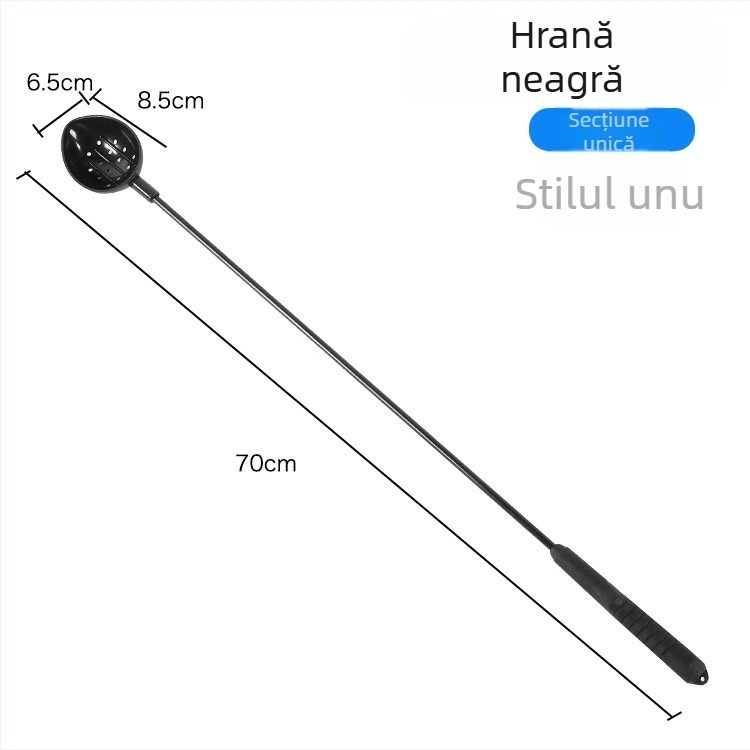 Lingură dublu compartiment pentru momeli din fibră de carbon cu dispozitiv de aruncare la distanță, 80/100/120 cm