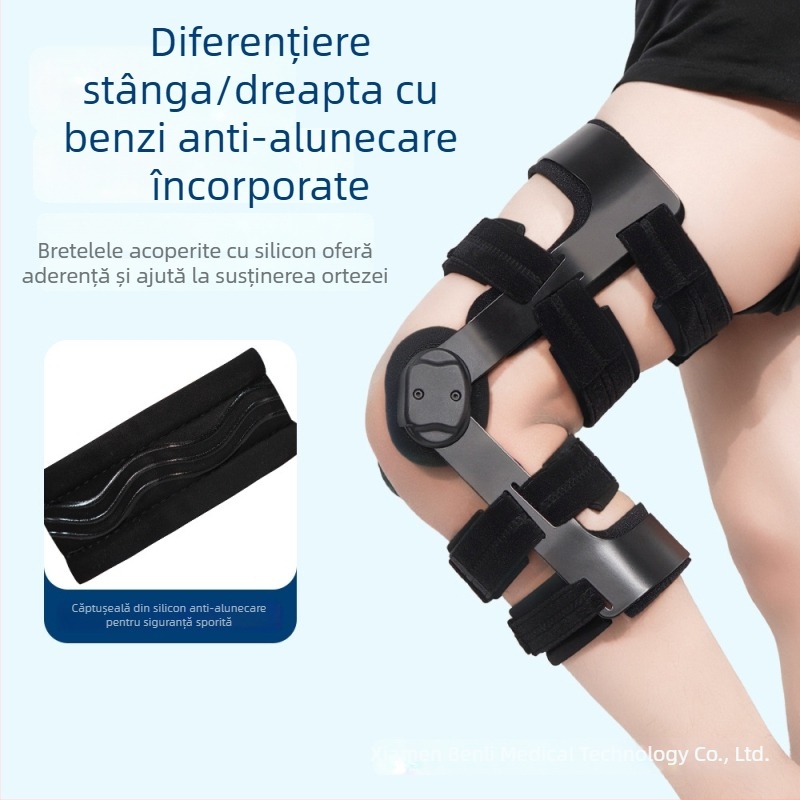 Orteza de genunchi pentru corecție și imobilizare, suport pentru reabilitare și sport
