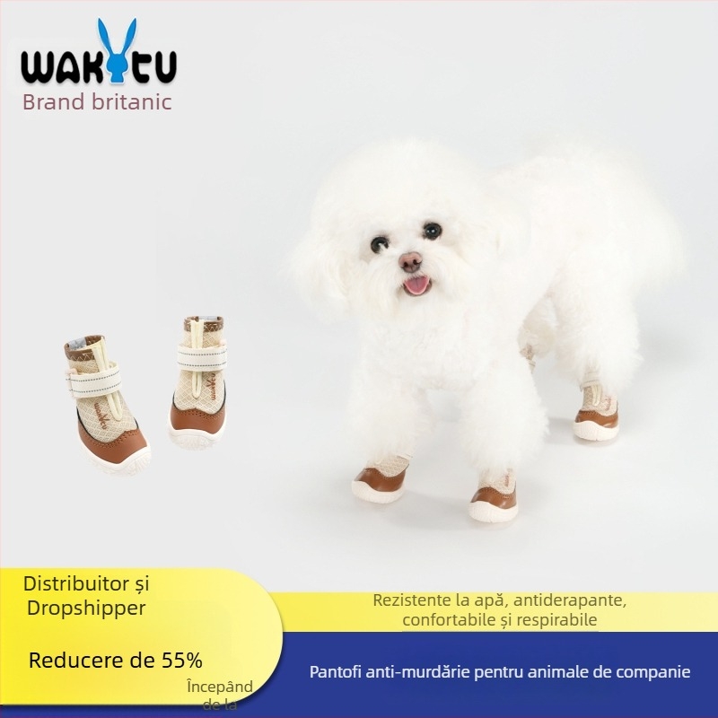 Wakytu ghete pentru câini – plasă impermeabilă, antiderapante, rezistente la uzură (Cod C272)