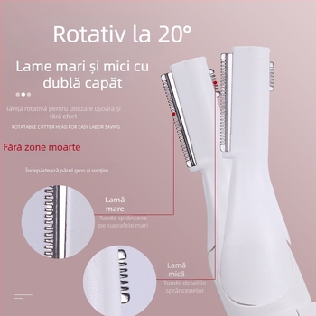 Trimmer electric pentru sprânene — set automat de tuns sprânene pentru începători