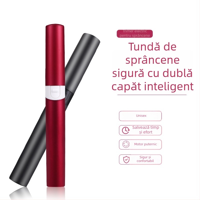 Trimmer electric pentru sprânene — set automat de tuns sprânene pentru începători