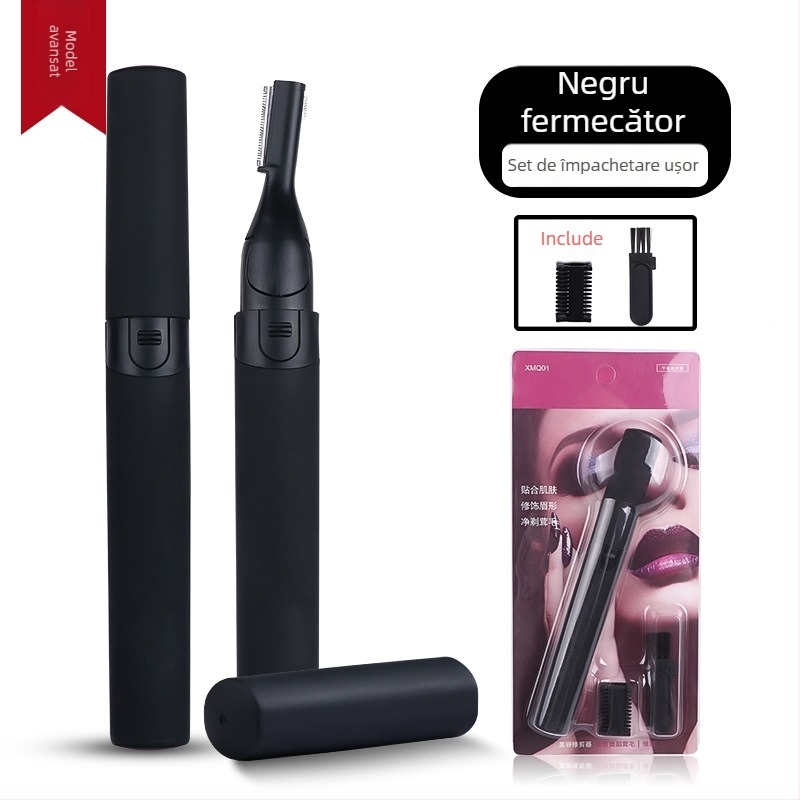 Trimmer electric pentru sprânene — set automat de tuns sprânene pentru începători