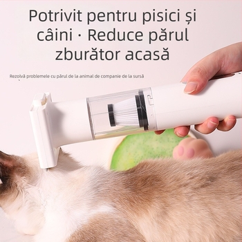 Aparat wireless de îndepărtare a părului și îngrijire a animalelor de companie — toate într-un singur dispozitiv, cu pieptene curbat, carcasă ABS, pentru pisici cu blană lungă