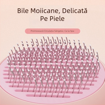 Pieptene de îngrijire a părului pentru animale cu pulverizator – Pieptene cu ace pentru câini și pisici, instrument pentru îndepărtarea părului și netezire, materiale: PP/TPR/ABS/otel inoxidabil