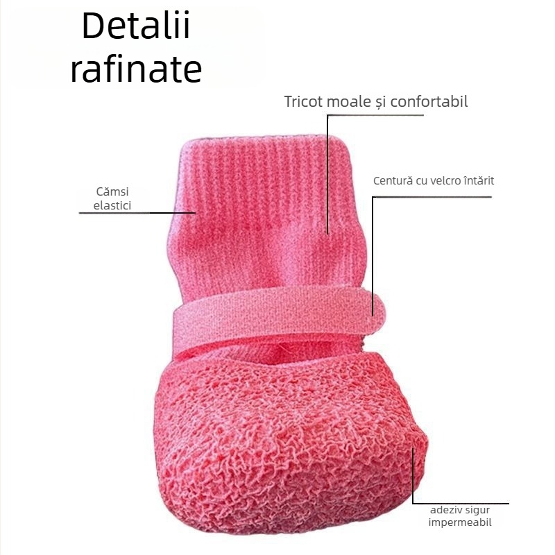 Pantofi pentru câini pentru animale de companie — anti-alunecare, impermeabili, rezistenți la uzură, talpă moale