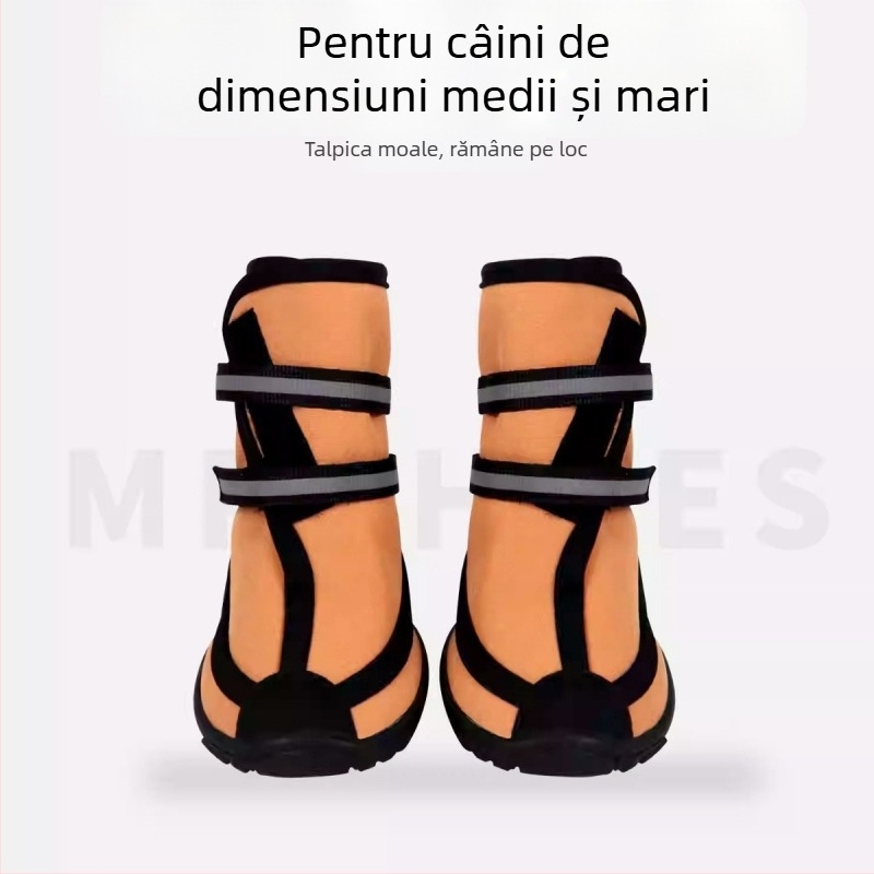 Pantofi pentru câini pentru protecția labei și a genunchiului, în leziuni articulare și stabilizarea fracturii osoase; anti-zgâriere; protecție pentru răni; impermeabili