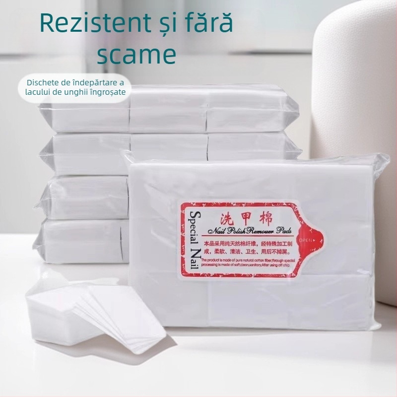 Șervețel pentru îndepărtarea lacului de unghii, fără scame, îngroșat, dur, 20 buc., Origine: Zhejiang, Material: Altul