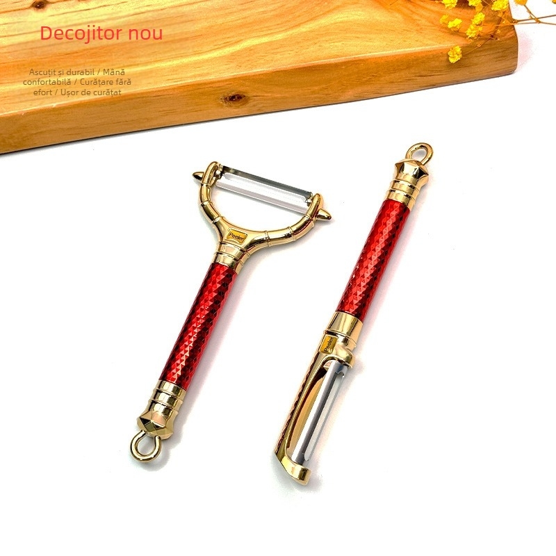 Curățător de fructe și legume din oțel inoxidabil, cu ABS plastic, stil creativ, lansare în 2025.