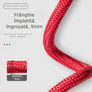 Sfoară de sărit cu bumbac, fără cablu, pentru adulți și copii — fitness și ardere a grăsimilor