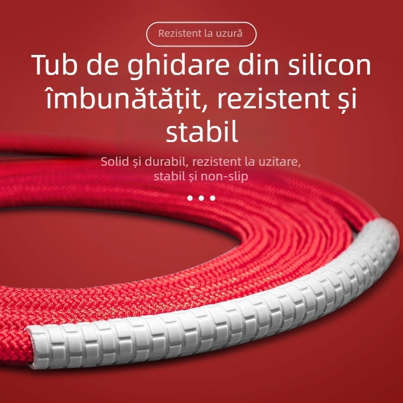Sfoară de sărit cu bumbac, fără cablu, pentru adulți și copii — fitness și ardere a grăsimilor