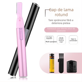 Trimmer electric pentru sprâncene Magic Beauty – Îmbunătățit, oțel inoxidabil, dimensiuni 1.4×13.1 cm, pentru utilizare generală
