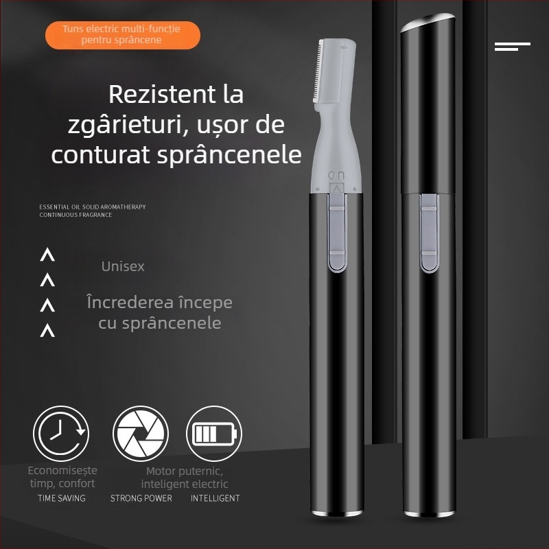 Trimmer electric pentru sprâncene Magic Beauty – Îmbunătățit, oțel inoxidabil, dimensiuni 1.4×13.1 cm, pentru utilizare generală