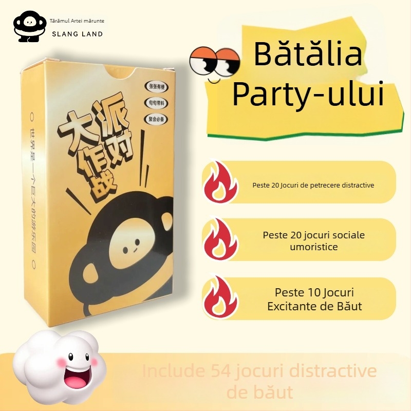 Bătălia Petrecerii 2.0: Joc de cărți pentru băut, pentru grupuri și cupluri (14+; Joc de cărți/Party; Multiplayer; Pentru grupuri)