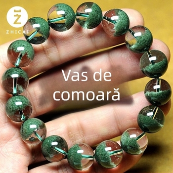 Bratara unisex cu cristal-fantomă – construcție cu cristale, material: cristal, ambalare individuală