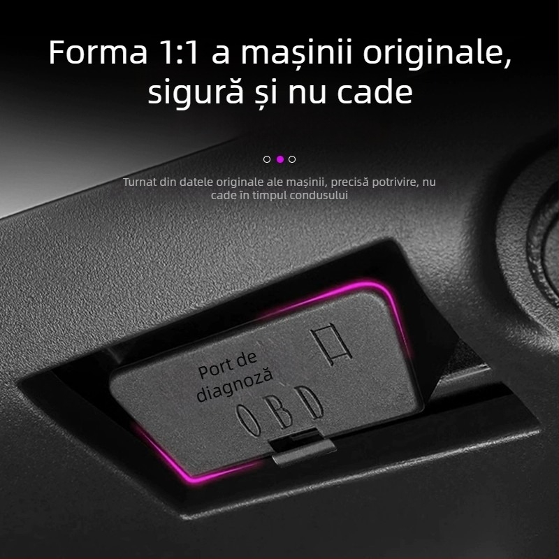 Acoperire protector OBD din silicon pentru SU7/YU7, protecție împotriva prafului pentru portul de diagnoză auto, accesoriu interior pentru consola centrală, montaj adeziv, Origine Guangzhou
