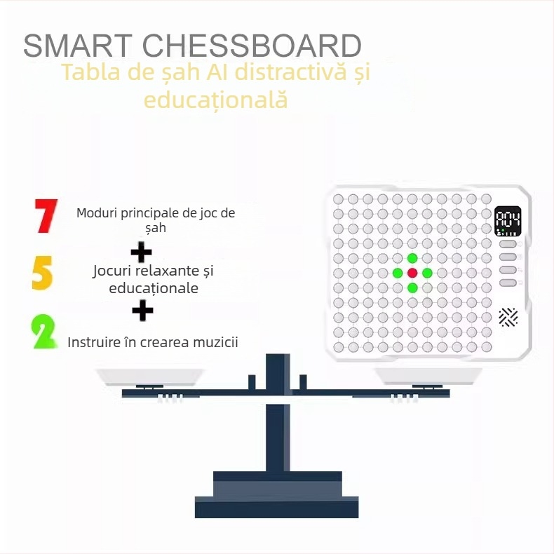 Tablă electronică Go – joc educațional pentru doi jucători, din plastic, brand OTHES, stimulează gândirea logică