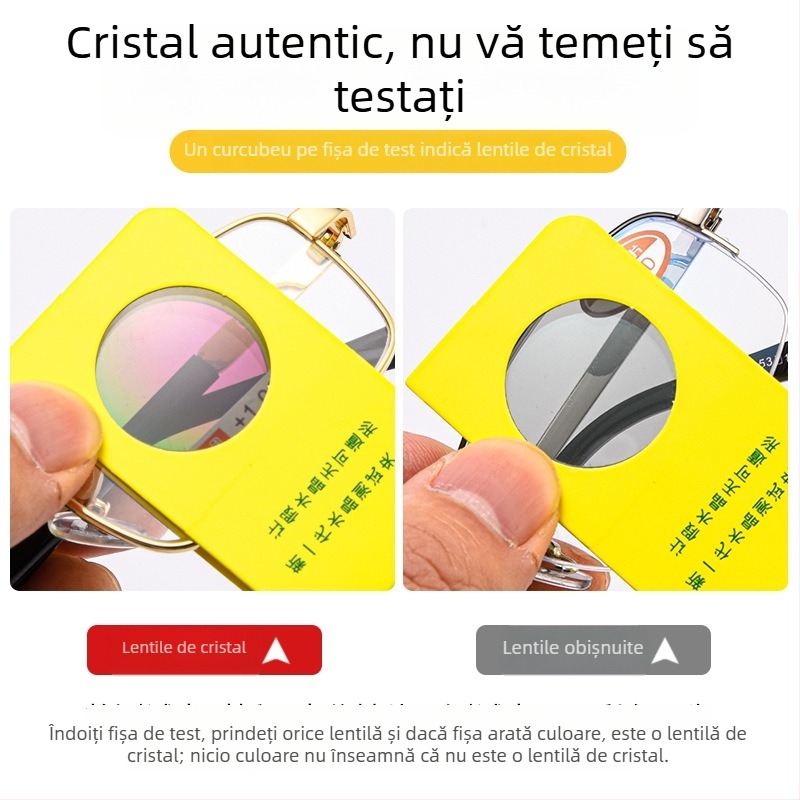 Cristal real din Marea de Est — ochelari de lectură de înaltă calitate, lentile din cristal, ultra-ușori pentru vârstnici, protecție a ochilor și lentile rezistente la zgârieturi