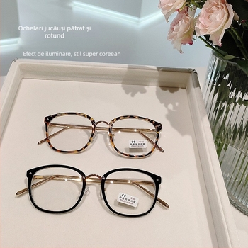 Ochelari de citit cu protecție împotriva luminii albastre, rame ovale cu cadru complet din PC