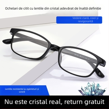 Ochelari de citit din cristal, stil vintage, ultraușori, antioboseală, ramă TR90, înaltă calitate