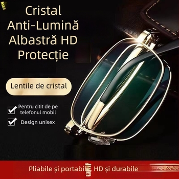 Ochelari de citit pliabili cu reglaj automat al dioptriilor, unisex, portabili, zoom inteligent, lentile HD