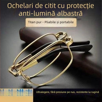 Ochelari de citit pliabili cu reglaj automat al dioptriilor, unisex, portabili, zoom inteligent, lentile HD